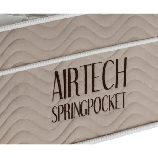 Alternative view of Colchão Casal Com Molas Spring Pocket Airtech 1,38x1,88x0,25 BEGE Ortobom