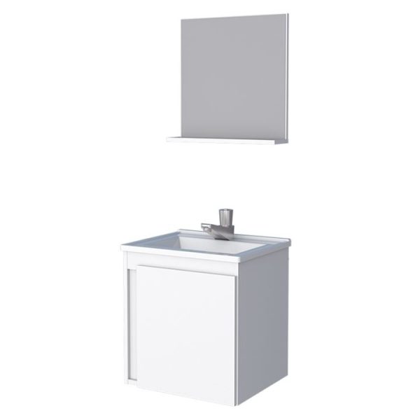Armário Gabinete de Banheiro Onix 40cm Branco