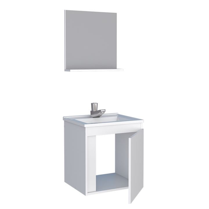 Armário Gabinete de Banheiro Onix 40cm Branco - Imagem 2