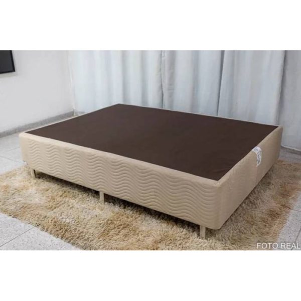 Base Sommier Camurça Casal 1,38x1,88x0,30 Ortobom  Bege