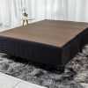 Base Sommier Camurça Casal 1,38x1,88x0,30 Ortobom Preto