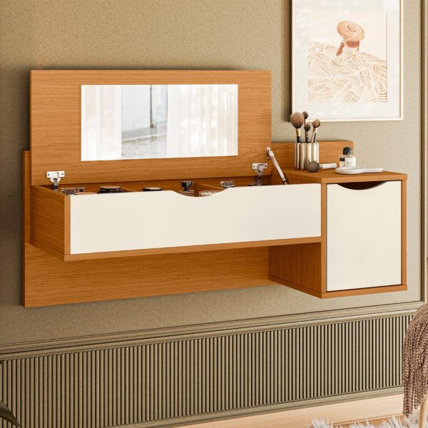 Penteadeira Camarim Blush Cinamomo com Off White