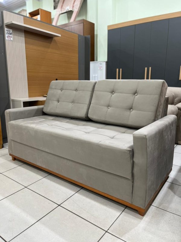 Sofá 3 lugares Living Áustria Veludo  A20 Larg. 1.70m