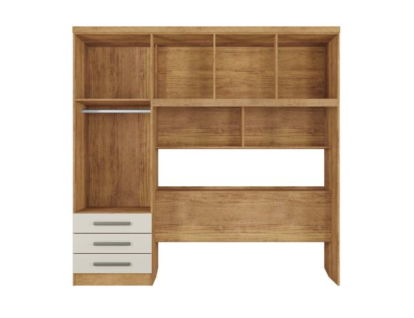 Alternative view of Guarda roupa Mexico Casal Cedro com Areia Off white - Rud Rack