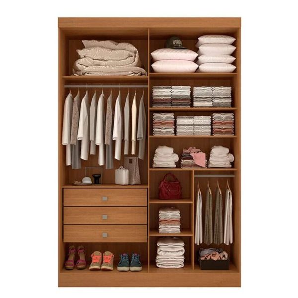 Alternative view of Roupeiro Solteiro Da Vinci Plus Cinamomo 4 Portas 3 Gavetas 100% MDF Larg. 1.85m - D Doro #rf