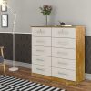Cômoda 10 Gavetas Cinamomo com Off white - JL Móveis #edelis