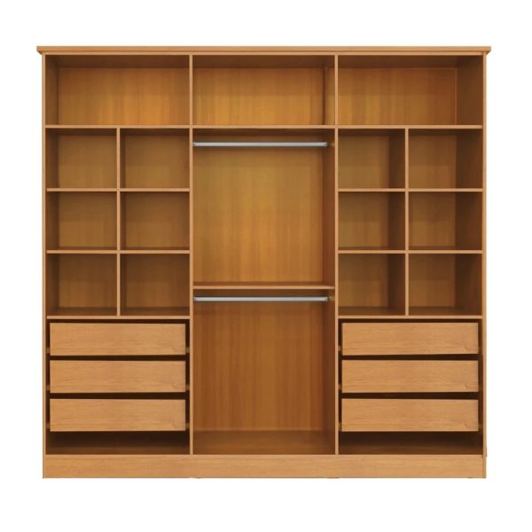 Alternative view of Guarda roupa Casal 6 Portas em  100% MDF Bianca Nature com Off white - #edelis