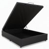 Base Box Baú Classic casal 1.38 x 1.88cm – Preto Corino