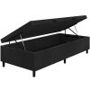 Box Baú Solteiro Pop Preto 0,88 x 188cm