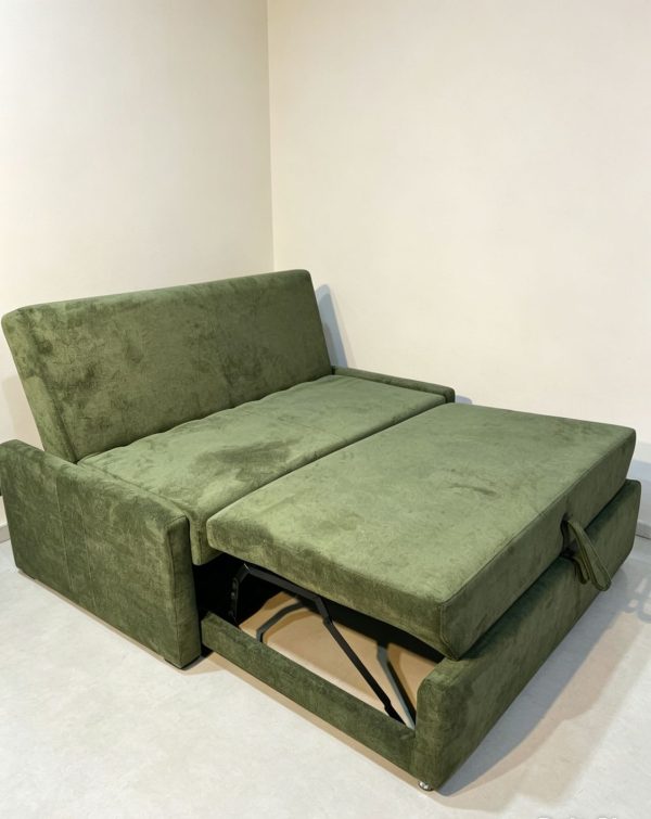 Alternative view of Sofá cama Reclinável e Retrátil Charlotte Chenile Verde Musgo 538