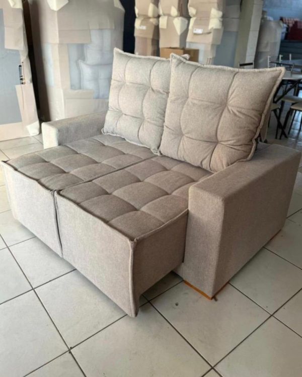 Sofá Retrátil e Reclinável Grécia Larg.1.60M Prime 67 - Cappuccino