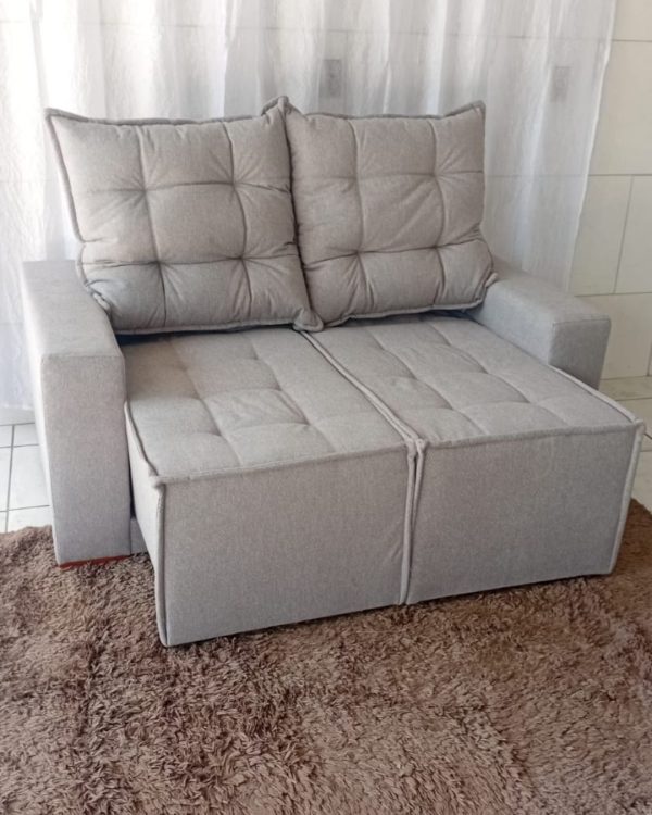 Sofá Retrátil e Reclinável Grécia Larg.1.60M Prime 68 -Cinza