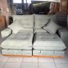 Sofá Retratil e Reclinavel Monaco Larg. 2.30M  Master 51 Menta - Molas Ensacadas