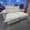 Sofá Retratil e Reclinavel Maldivas Larg. 2.30M  Prime 67 - Cappuccino