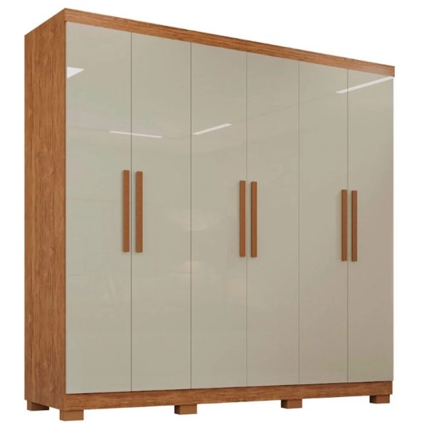 Guarda roupa 6 Portas  Portugal Imop Cinamomo com Arenas