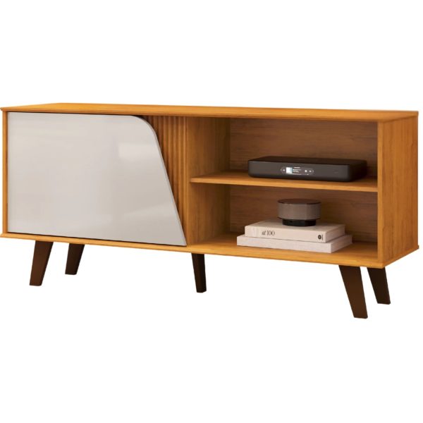 Rack para Tv até 43" Iris Freijo com Off White Dj Móveis -